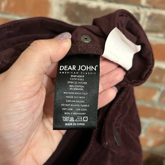 Dear John Joyrich Ankle Comfort Dark Berry Size 32 - Picture 9 of 10